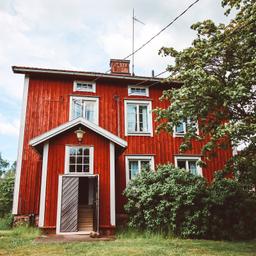 A red cottage building on the island of Seili.